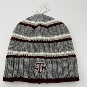 Adidas Texas A&M Aggies Knit Beanie Hat Maroon White Gray One Size